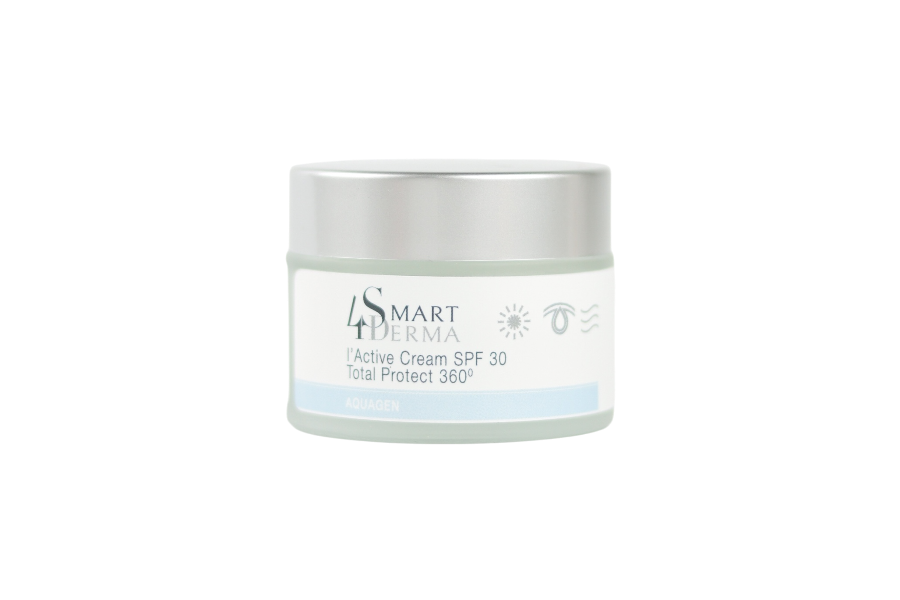 Екстразволожувальний крем з керамідами Smart4Derma Aquagen I'Active Cream SPF30 Total Protect 360