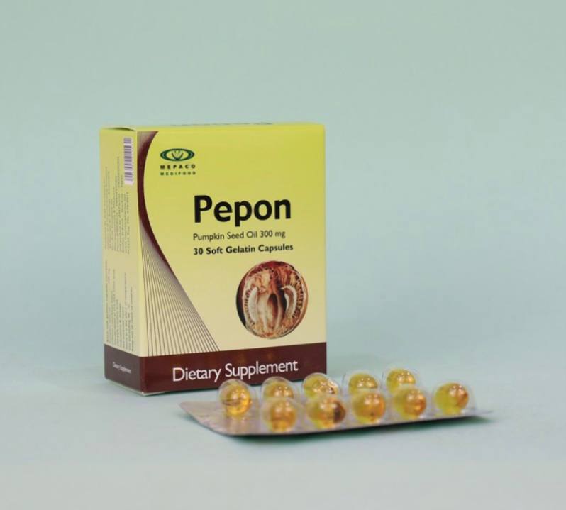 Pepon Пепон Гарбузова олія Аденома Простата 30 капсул