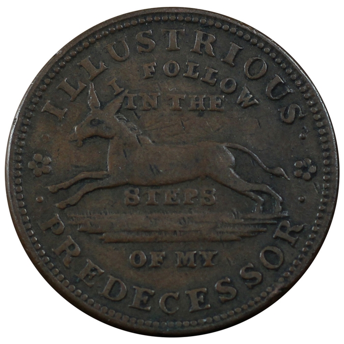 1837 Illustrious Predecessor Hard Times Token