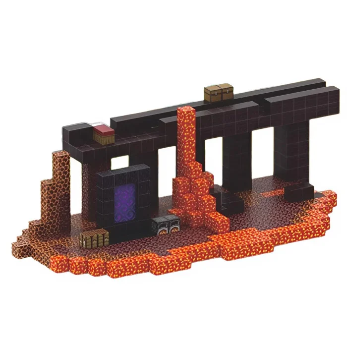 Нижній світ та Фортеця 480 дет. | Дитячій магнітний конструктор в стилі Minecraft