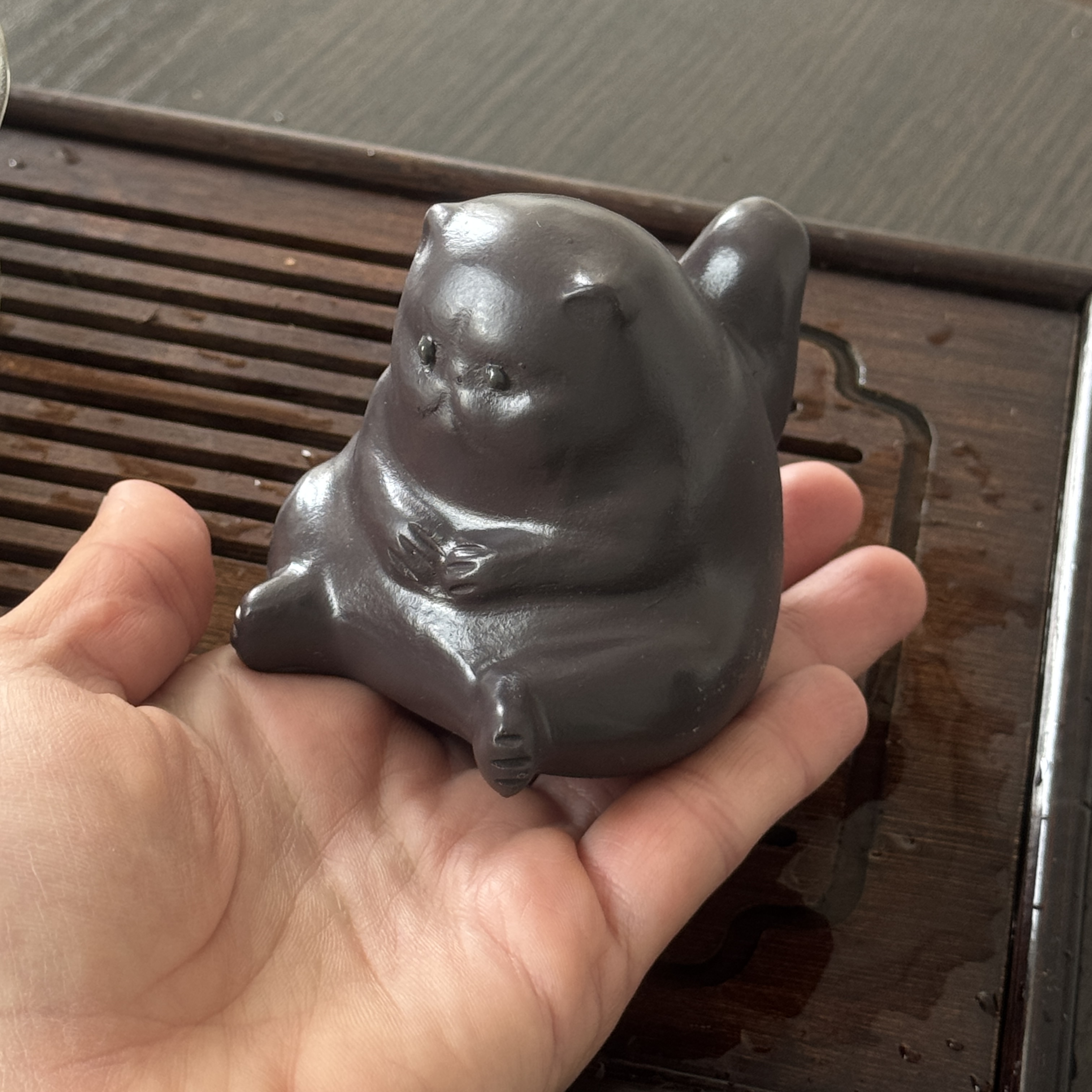 Кіт чайна фігурка