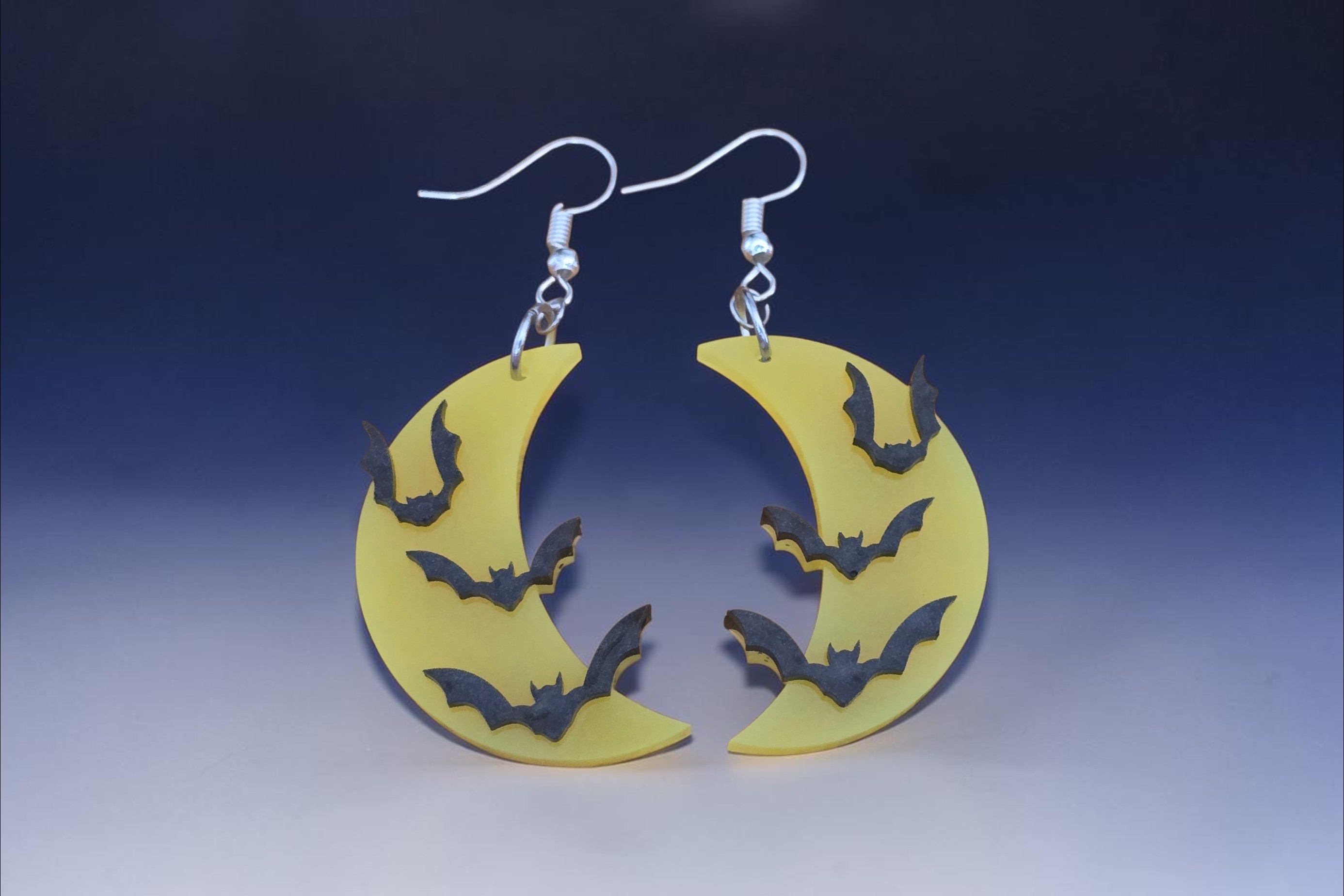 Halloween Moon Earrings 