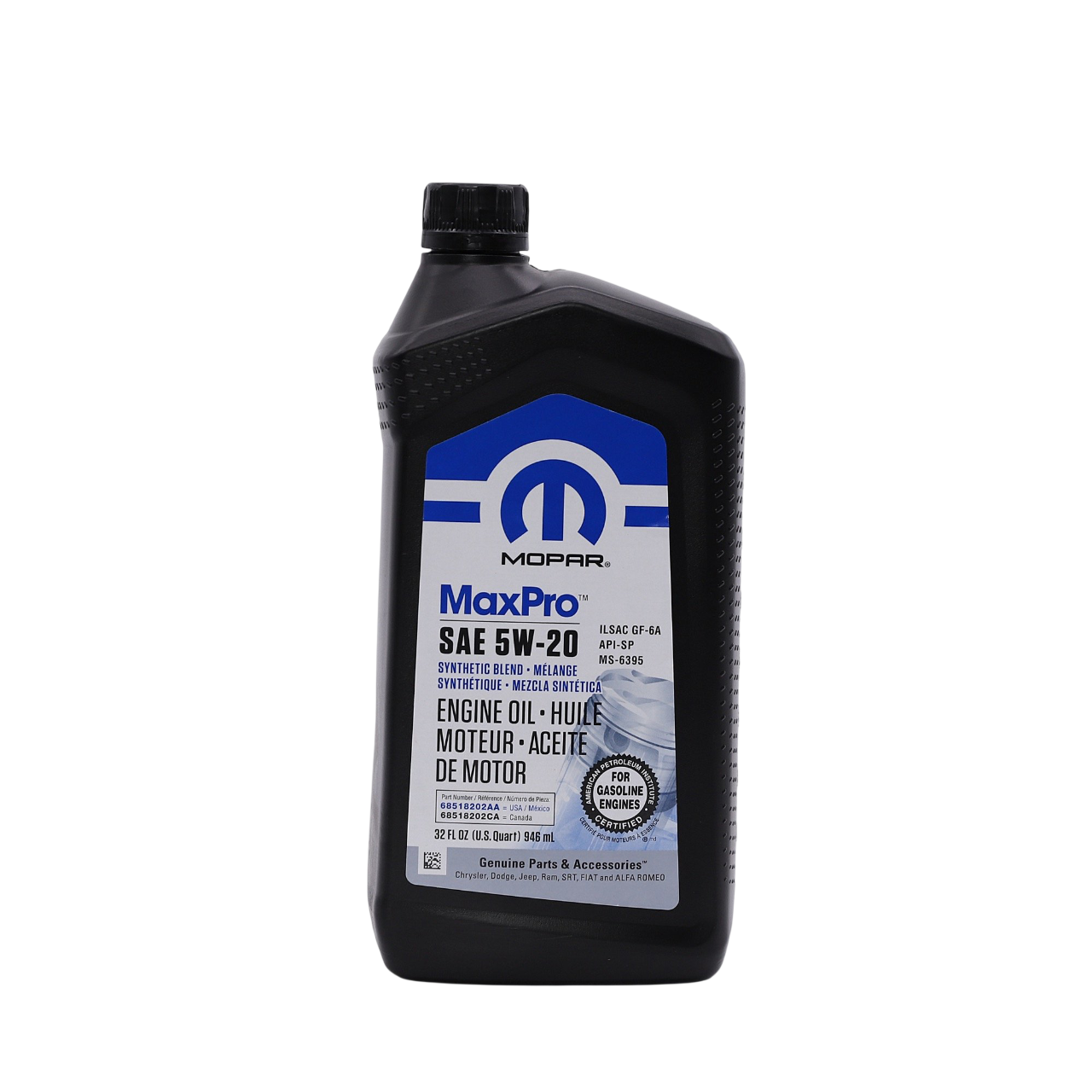 Олива моторна Mopar MaxPro 5W-20 0.946L