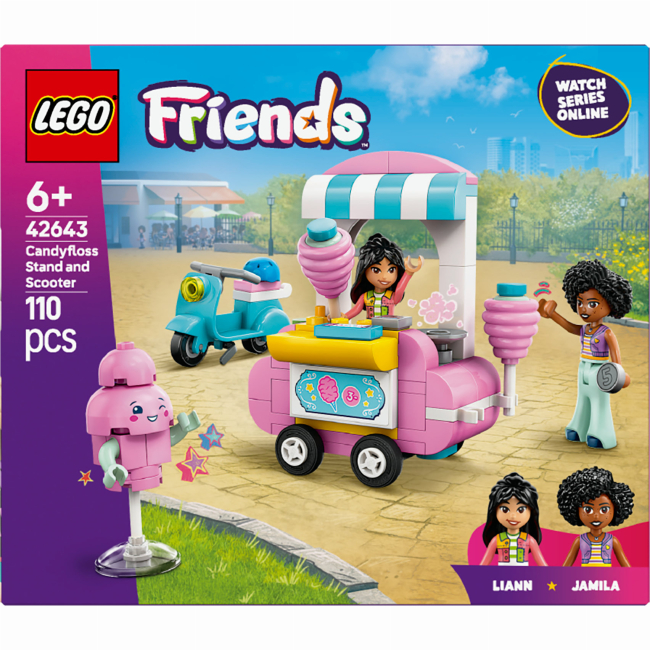 Конструктор LEGO Friends Ятка із солодкою ватою та скутер (42643)