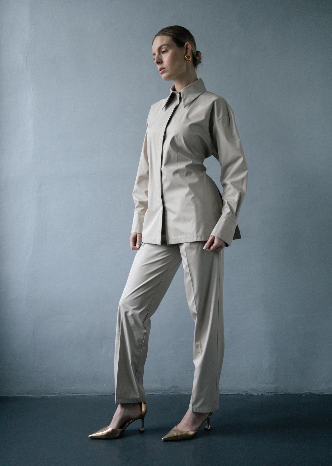 Set Made of Smooth Raincoat Fabric: Pants