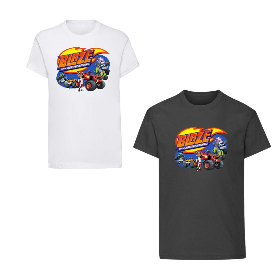 Дитяча футболка з принтом Вспиш та чудо-машинки