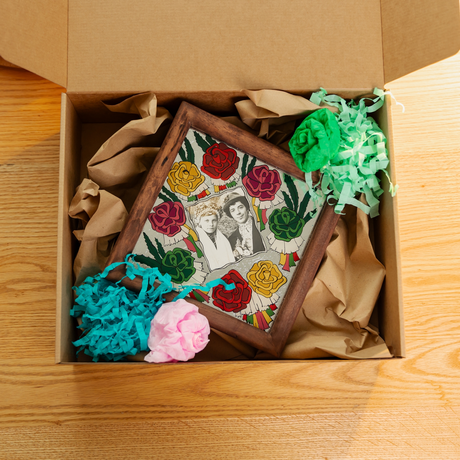 Мальована рамка "Весільне деревце", 22*22 см