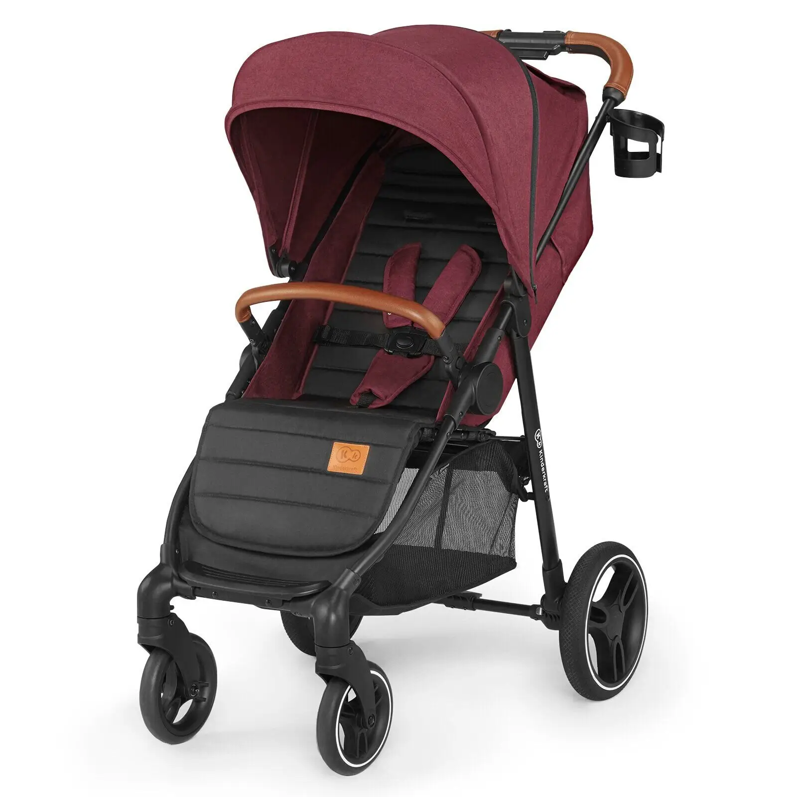 Прогулянкова коляска Kinderkraft Grande 2020 Burgundy