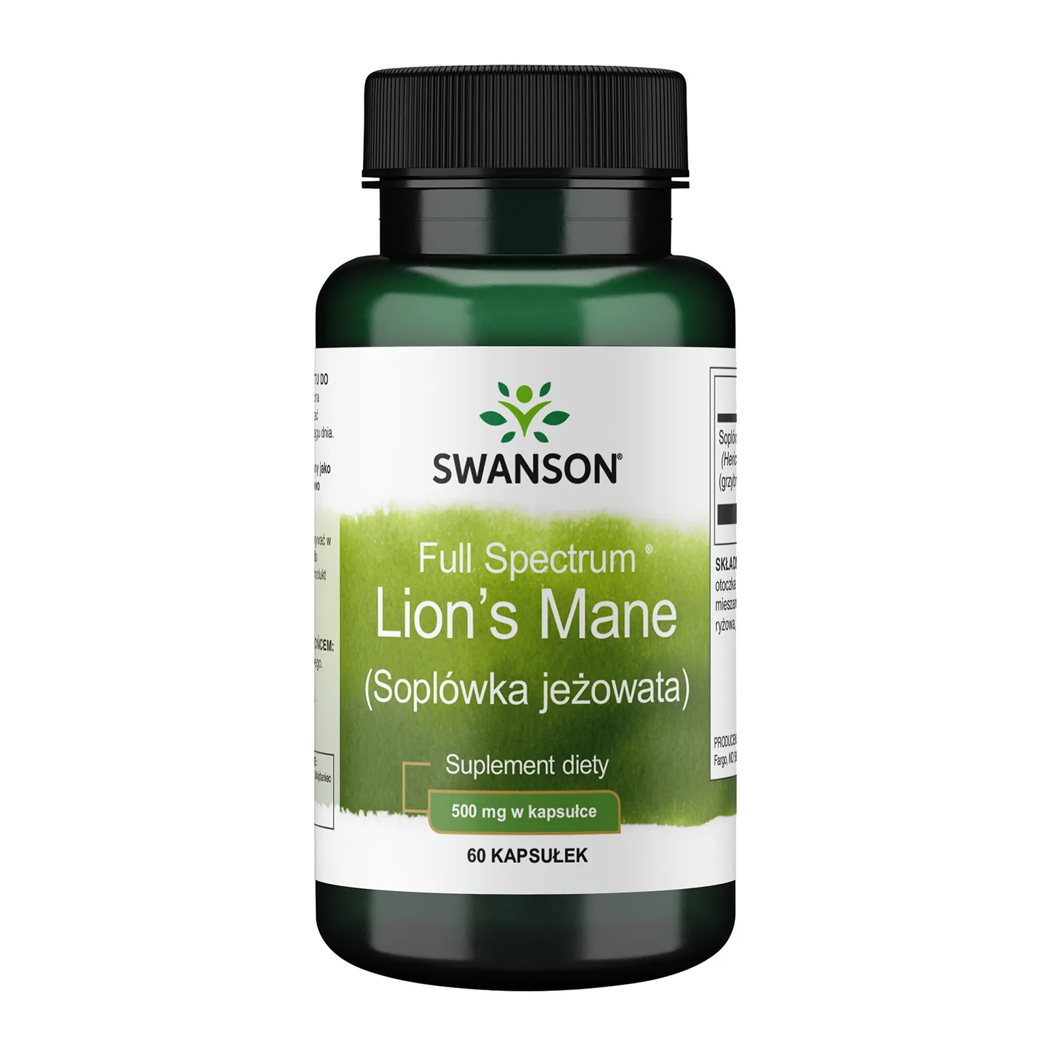 Swanson Lion's Mane Mushroom Їжовик Гребінчастий - 60 капсул
