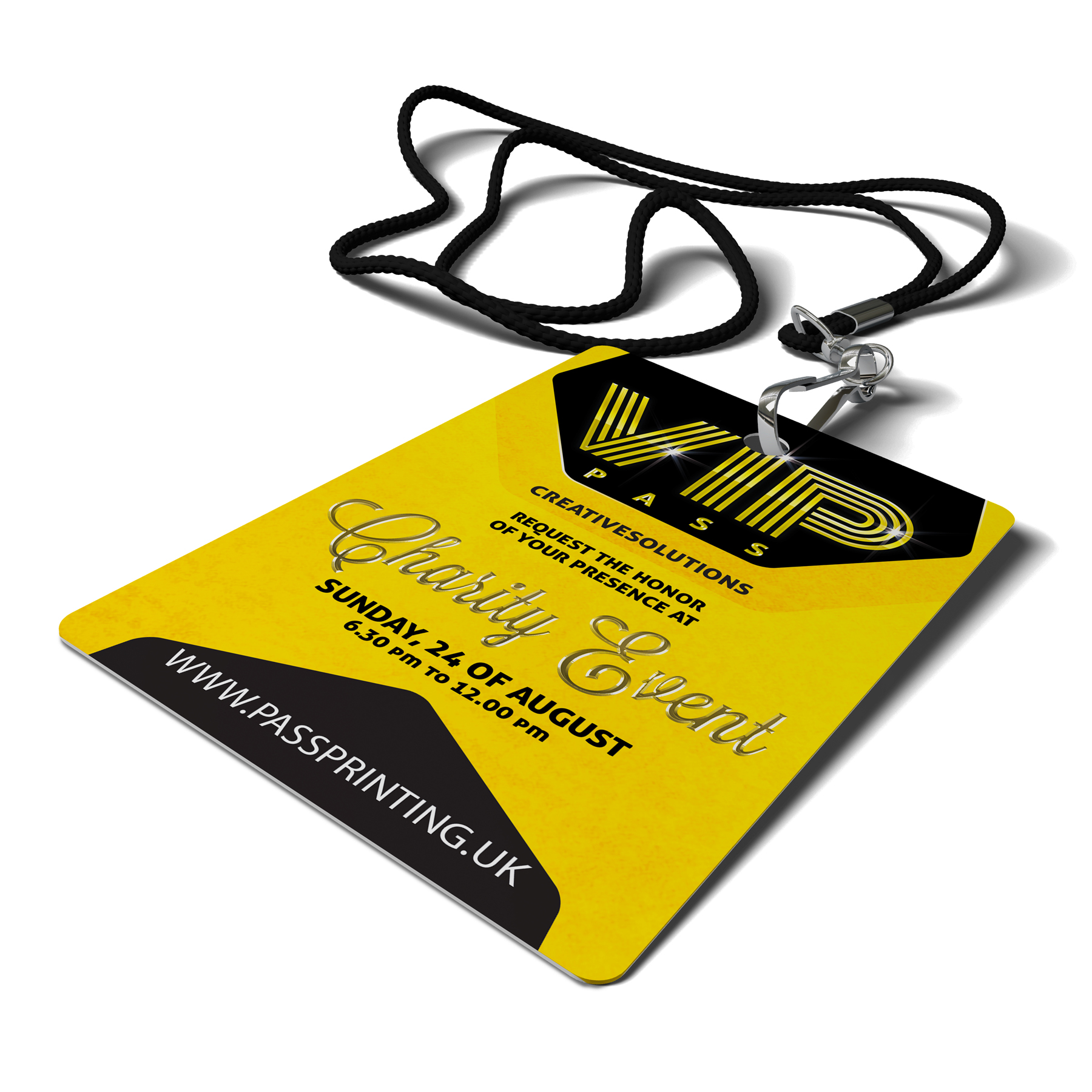 VIP Pass Printing