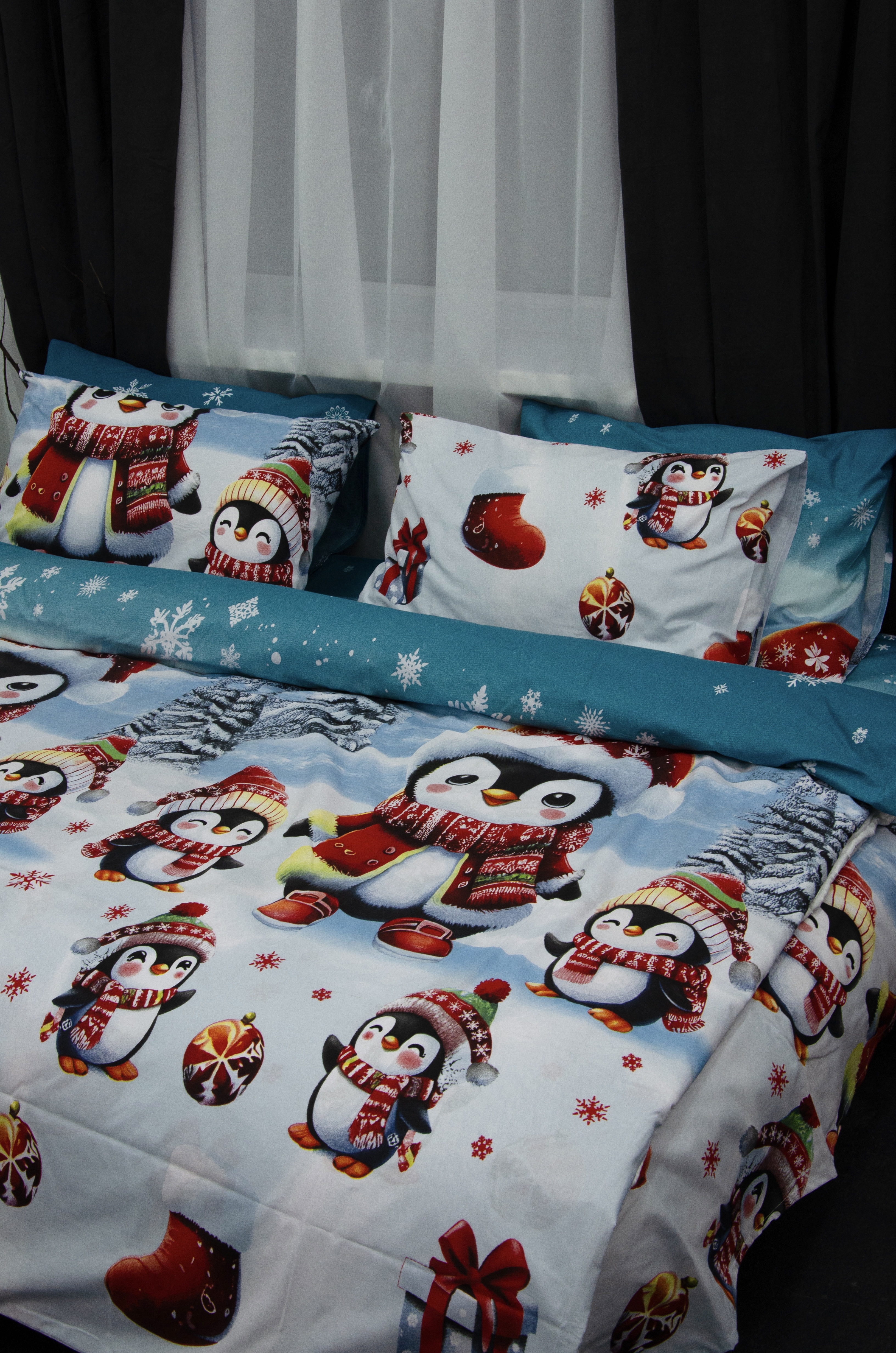Постільний комплект Матова 100% бавовна Антарктида