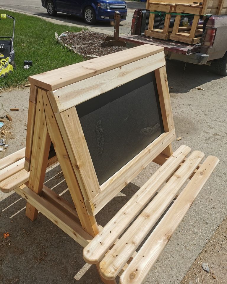 Chalkboard Bench