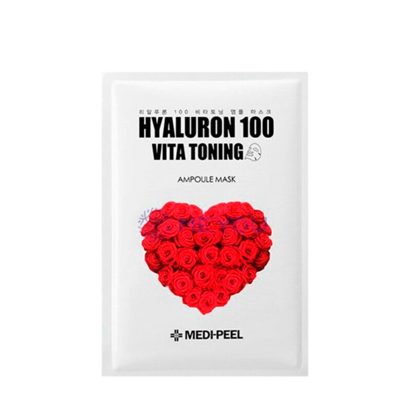 Маска тканинна з гіалуроновою кислотою Medi-Peel Hyaluron 100 Vita Toning Ampoule Mask 1 ea