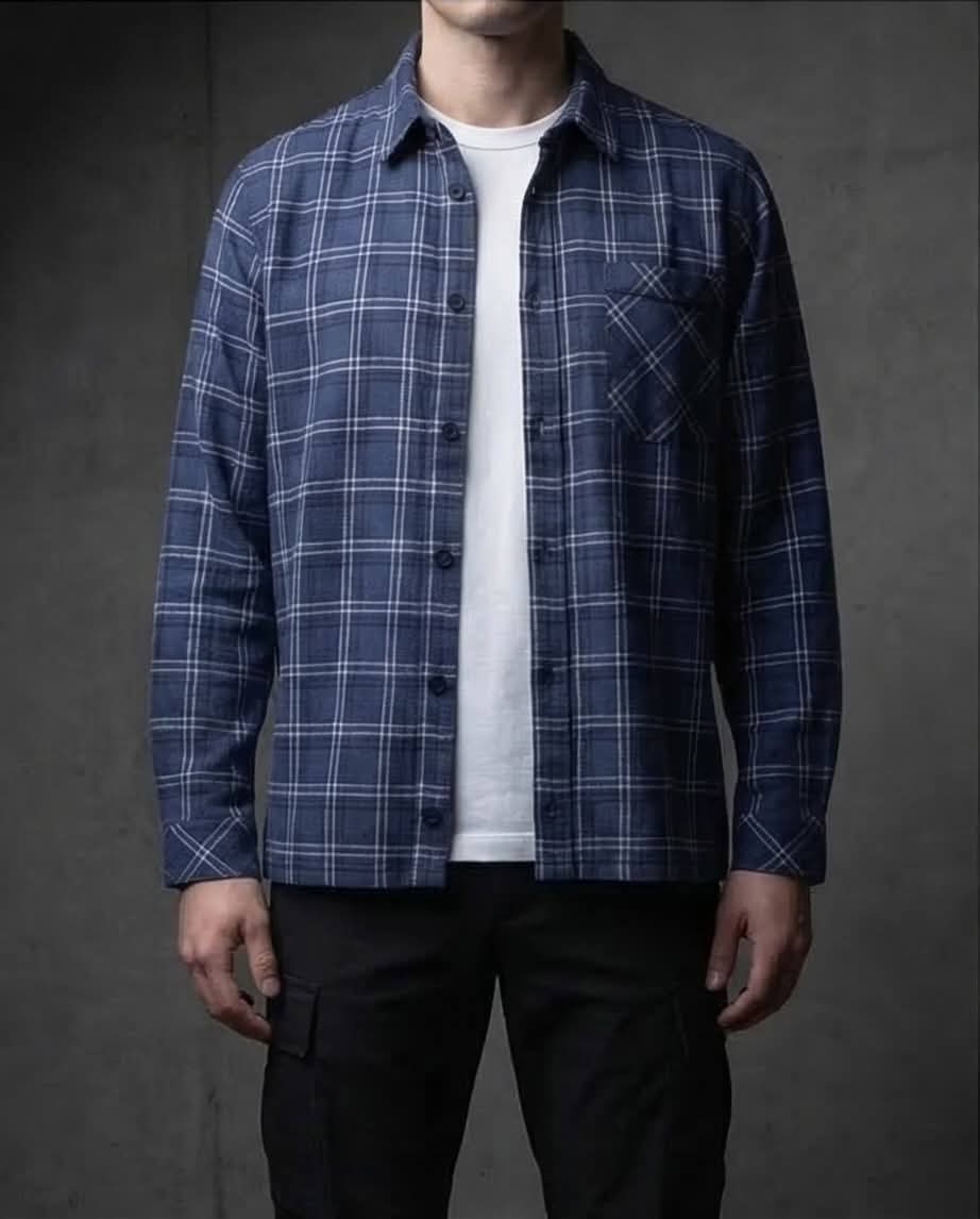 Сорочка "Blue/White" від українського бренду "MALVA AMMUNITION".