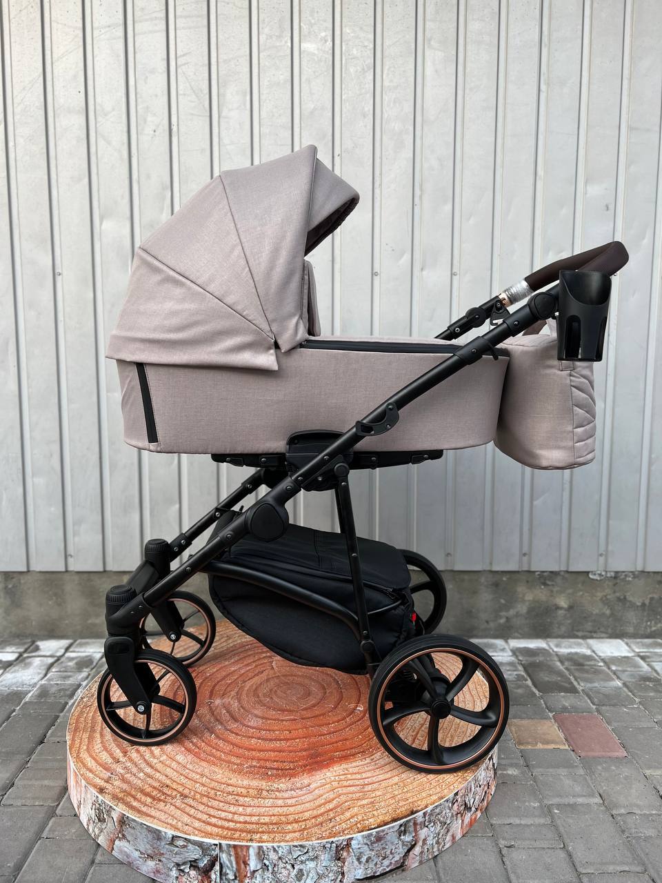 Коляска 2в1 Baby Pram Bailey Premium 2024 Beige Textile