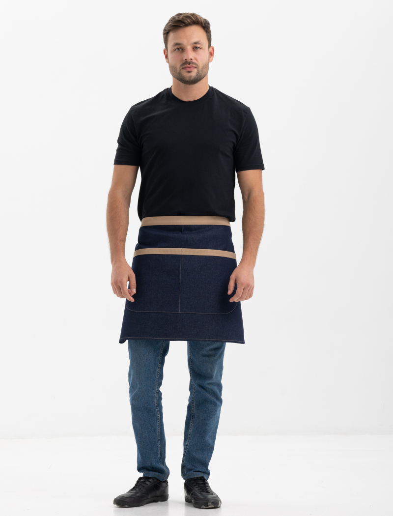 APRON SHORT / DENIM