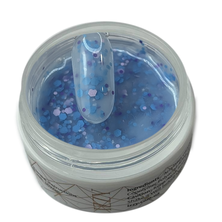 Candy Gel Blue - декоративний гель для нарощування нігтів, Izzy, 20g