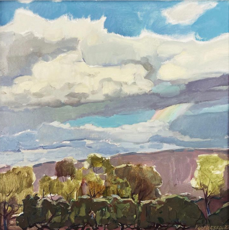 Rainbow, 2022, 50x60 sm, oil on canvas