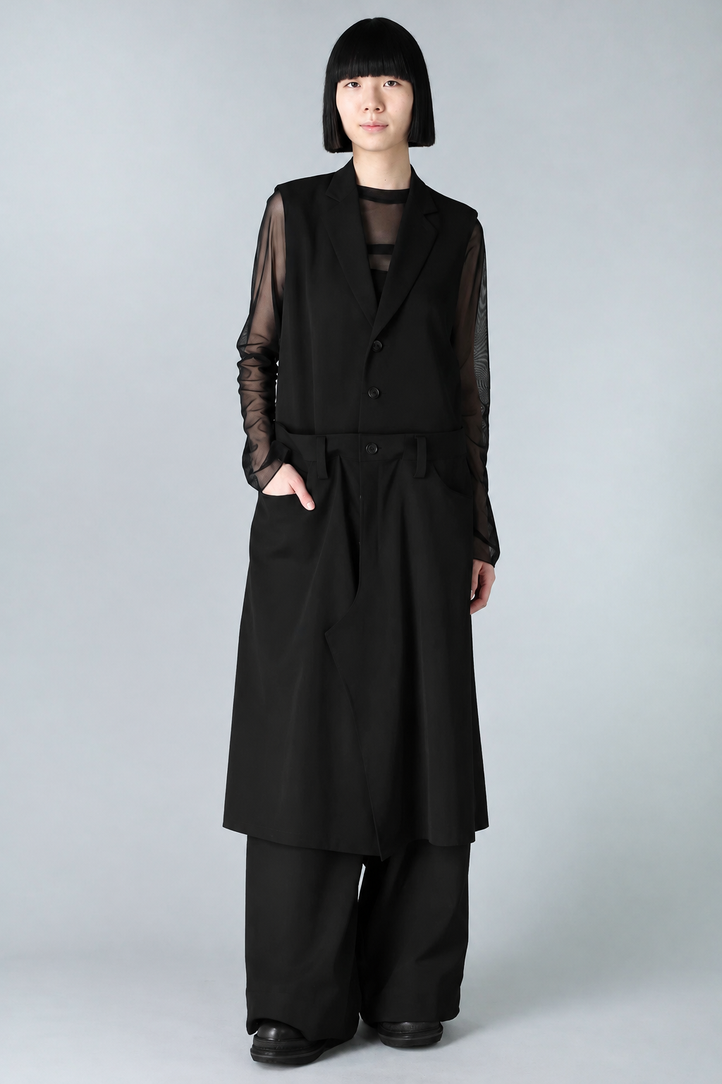 Жилет подовжений Yohji Yamamoto