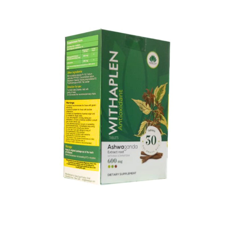 WITHAPLEN ASHWAGANDA Ашваганда антиоксидант 600 мг 30 таблеток