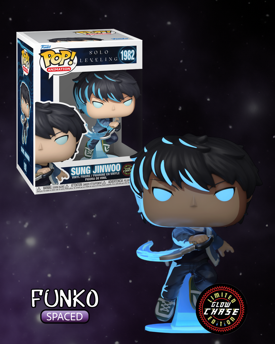 Фігурка Funko Pop Chase Sung Jinwoo | Фанко Поп Solo Leveling - Чейз Сон Джинву #1982