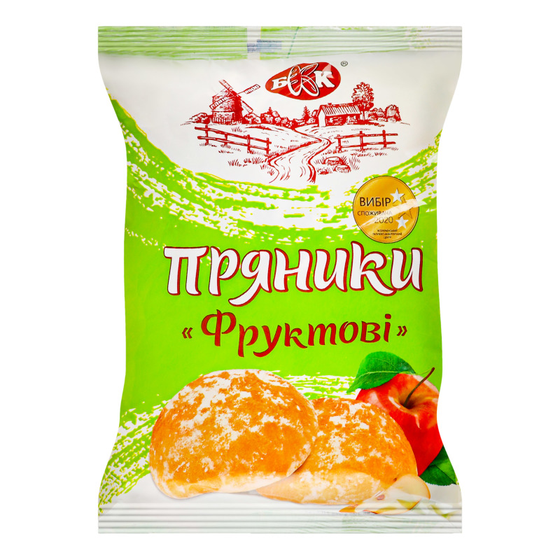 🇺🇦 "БКК" Пряники фруктовые, 380 гр.