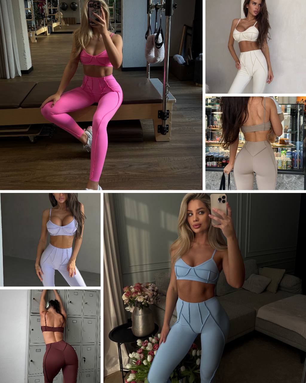 Костюм топ та легінси у 8 трендових кольорах