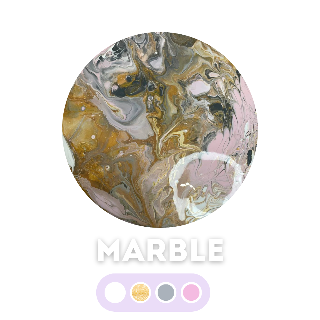Набір для створення картини fluid art box палітра Marble