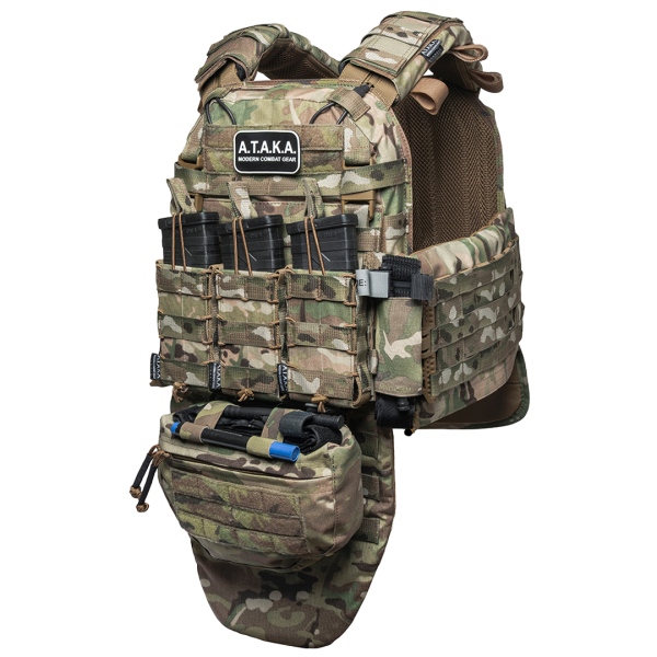 Комплект обвісу плитоноски "АРХАНГЕЛ EVO 3" в повному обвісі з МБЗ пакетами, від українського бренду "А.Т.А.К.А".