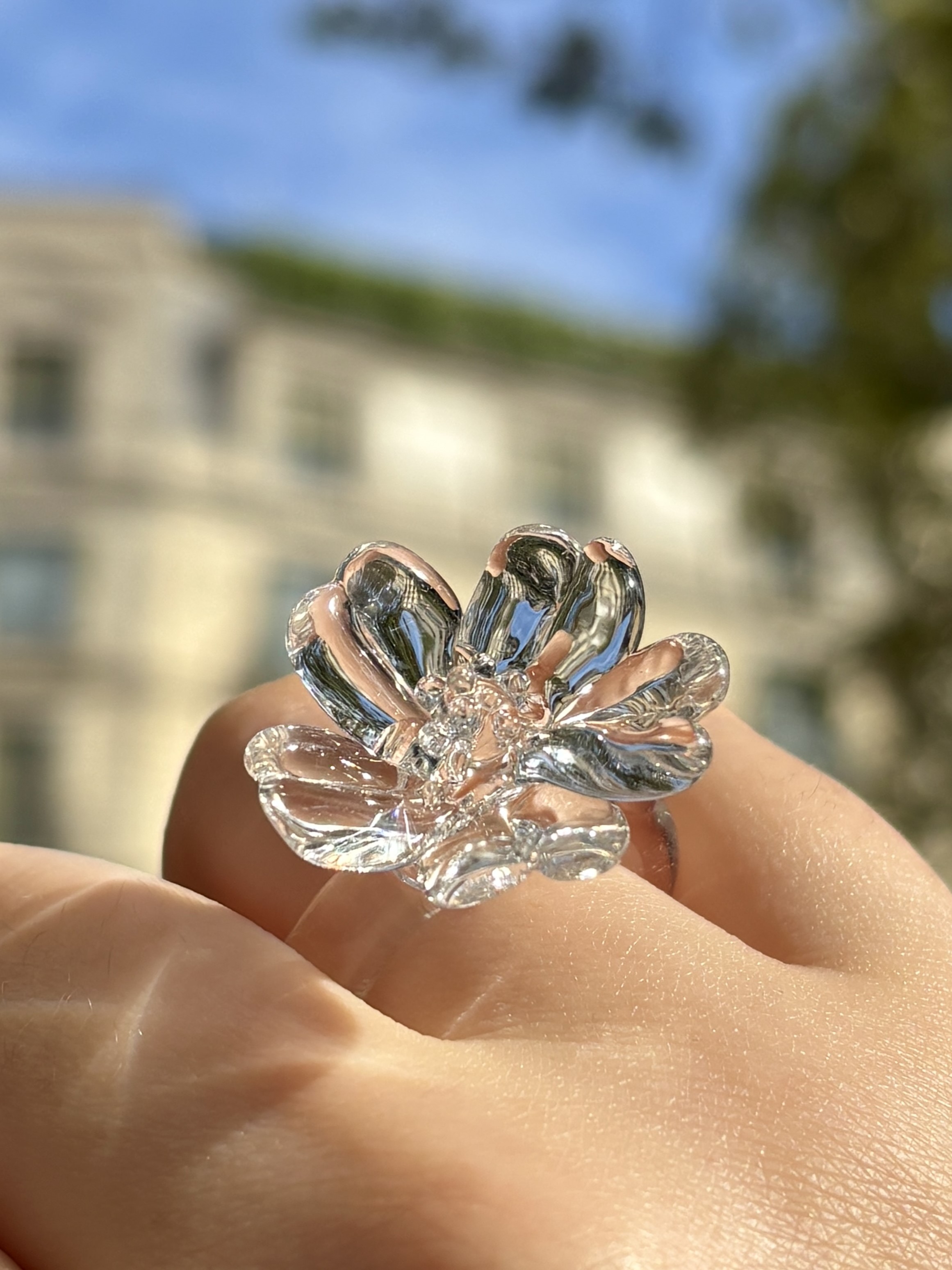 Каблучка FLOWER CLEAR