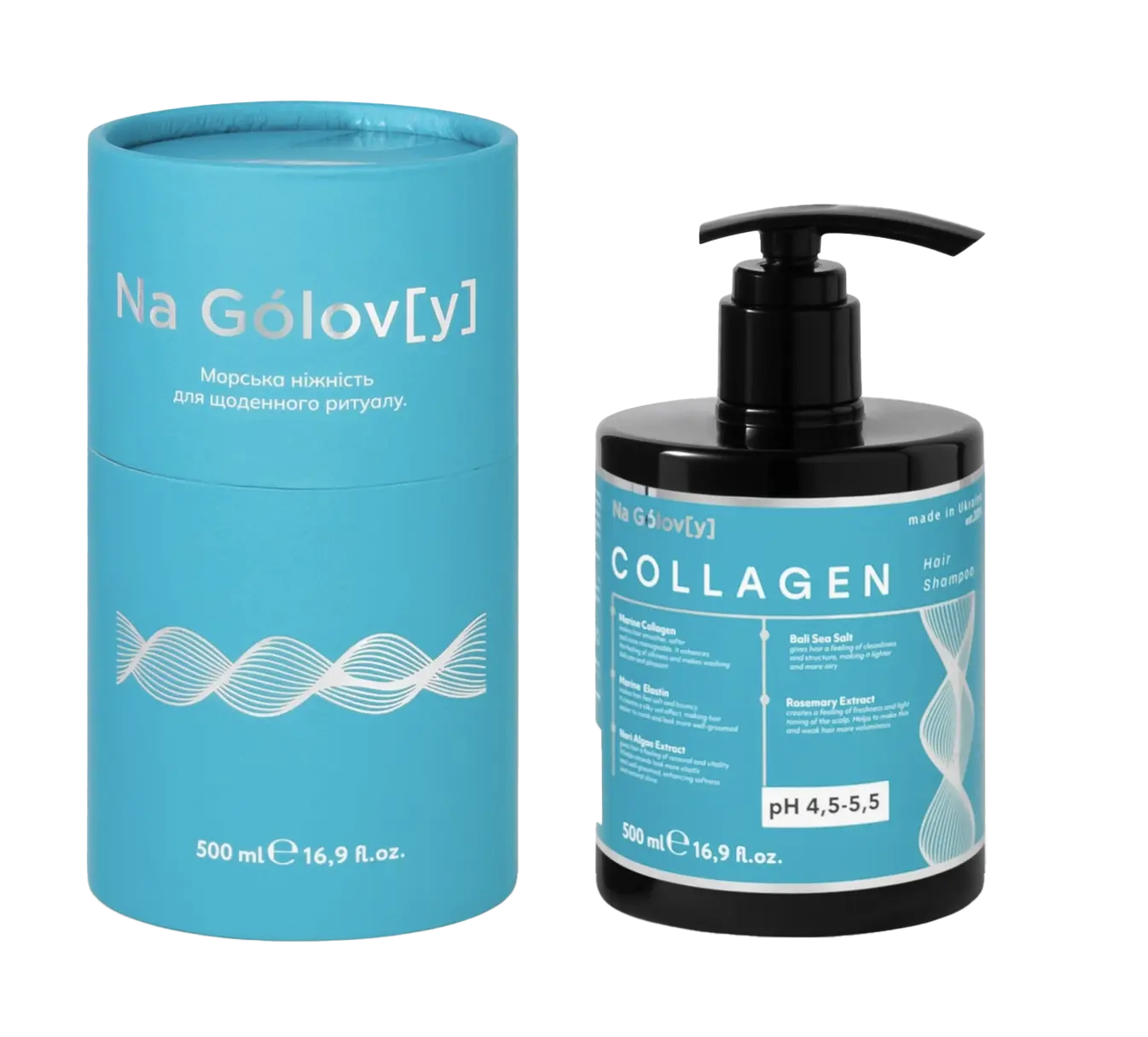 Колагеновий шампунь для волосся, 500 ml