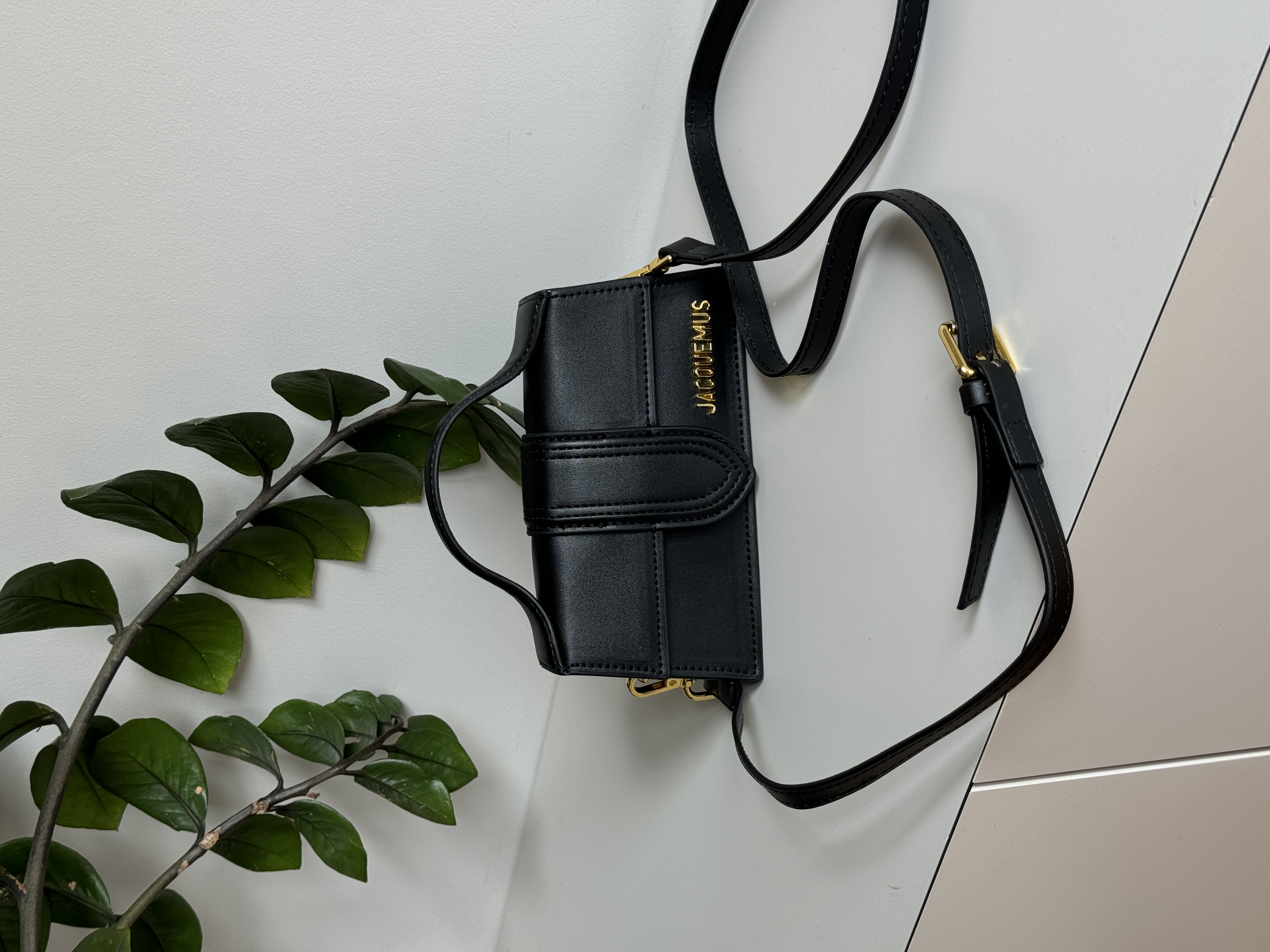 Jacquemus Le Bambino Small Handbag With Adjustable Crossbody Black