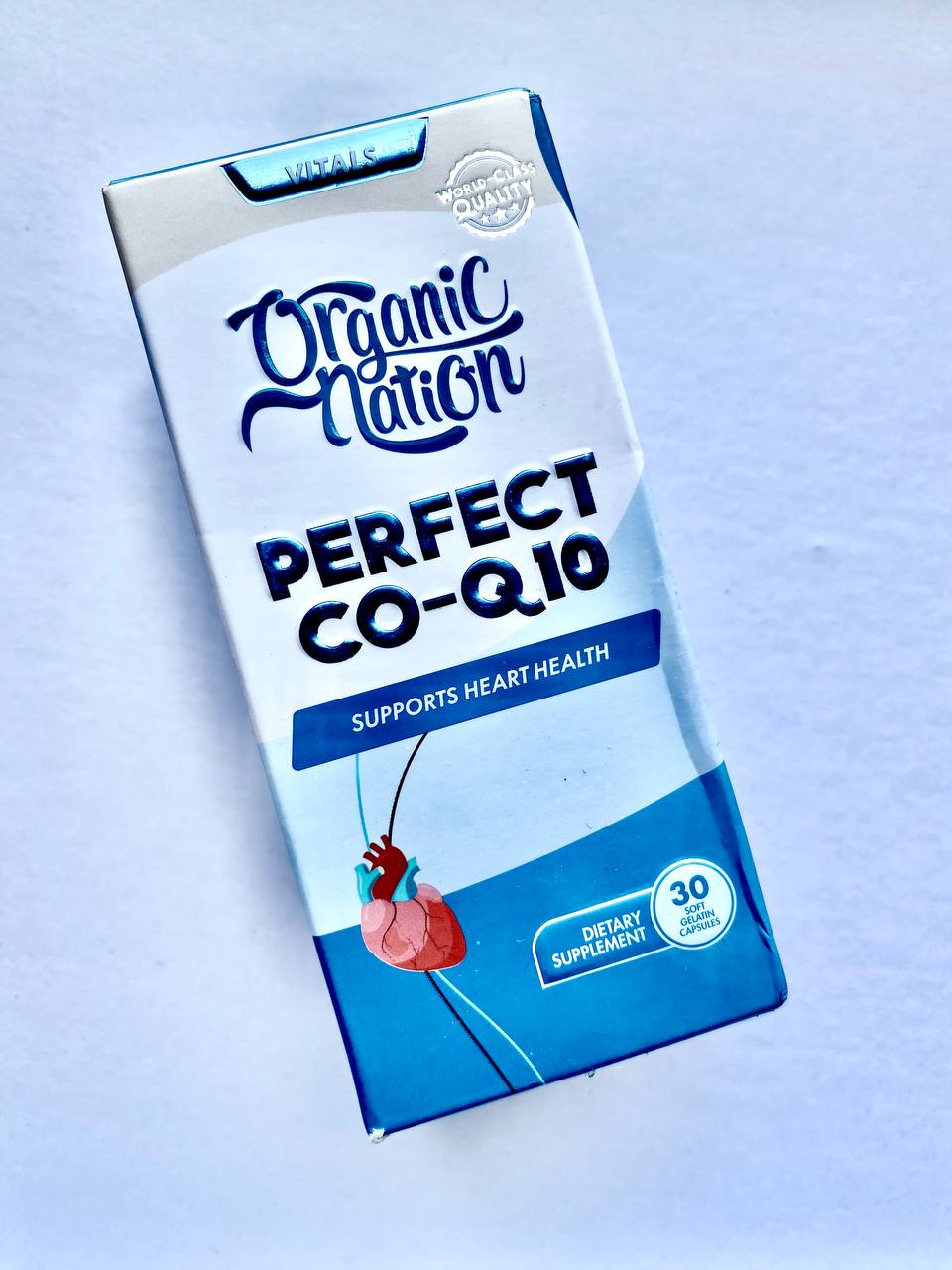 Perfect Co Q10 Organic Nation Coenzyme Q10 Коензим Q10 100 мг 30 капсул