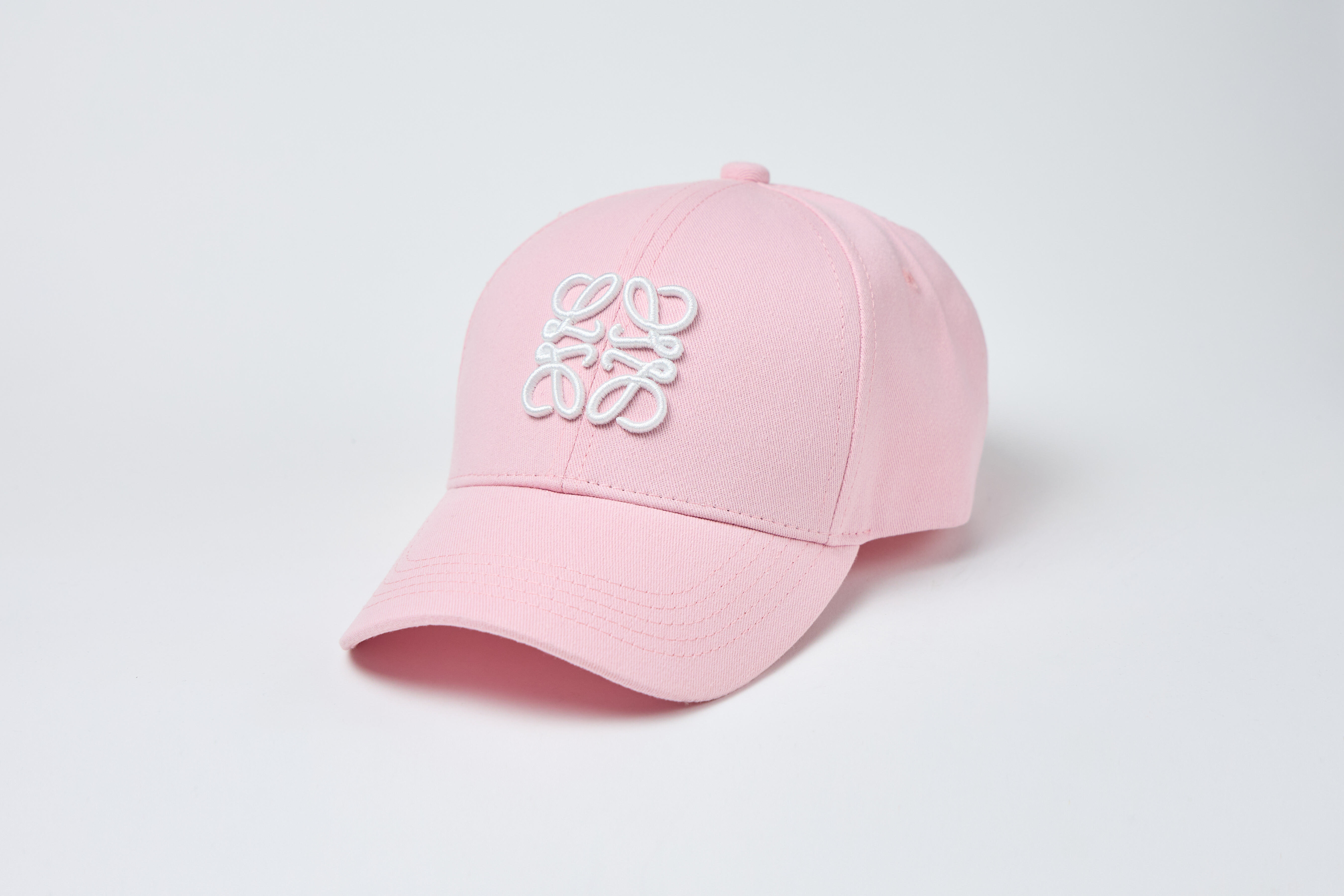 Бейсболка LOEWE Рожева Вишивка Біла Копія