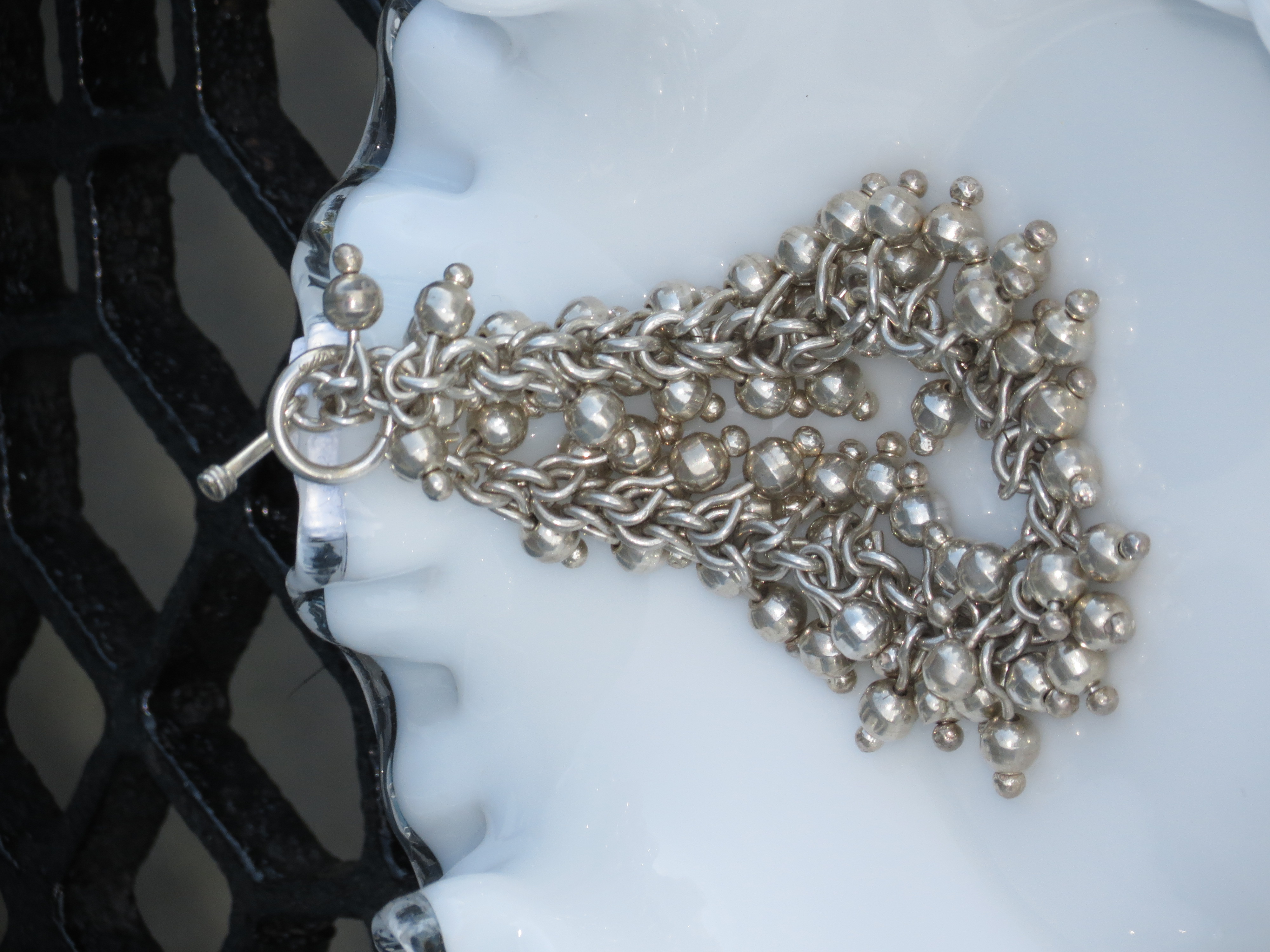 Beautiful Silpada sterling 925 Cha Cha Charms Toggle bracelet B0919