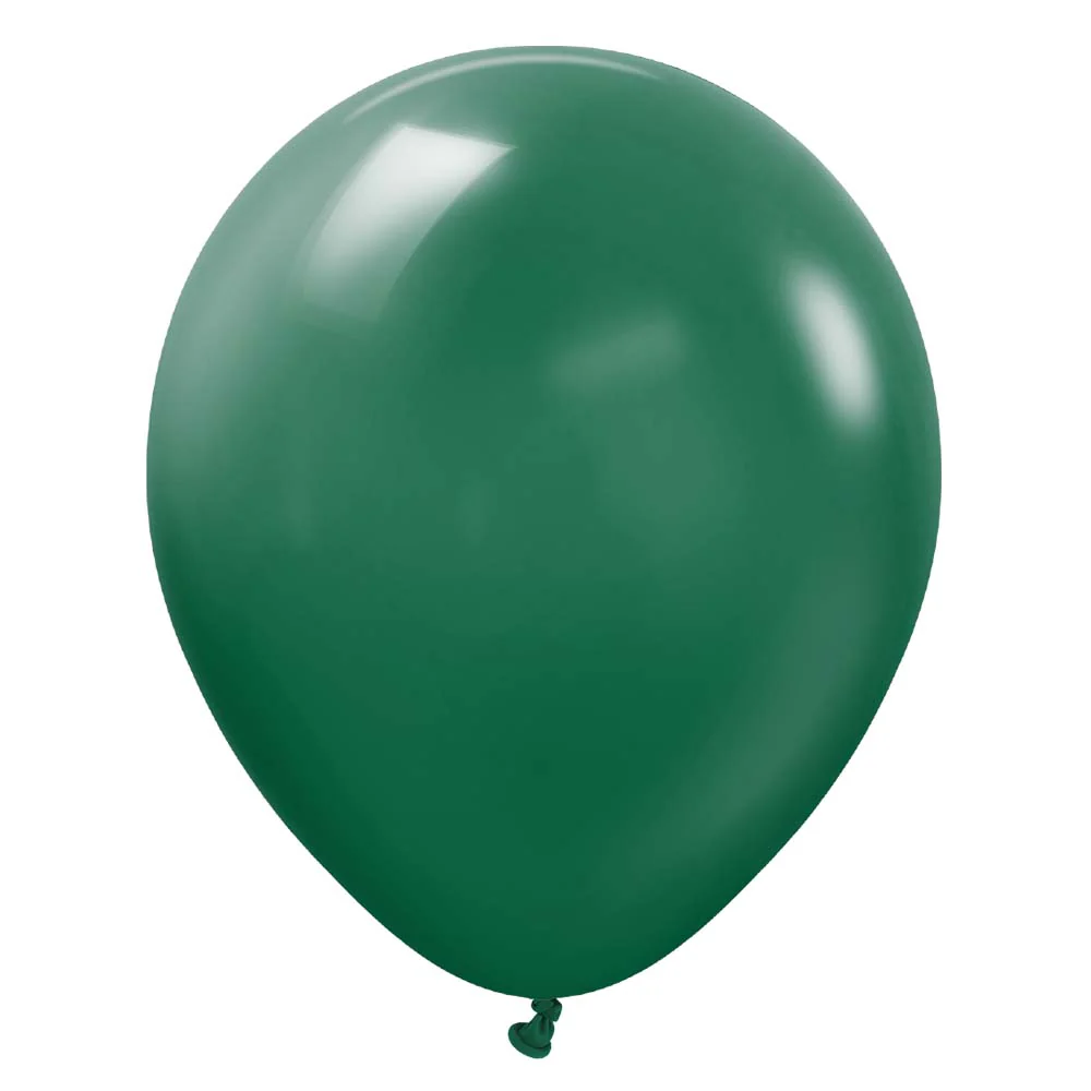 12-inch Dark green latex helium balloon