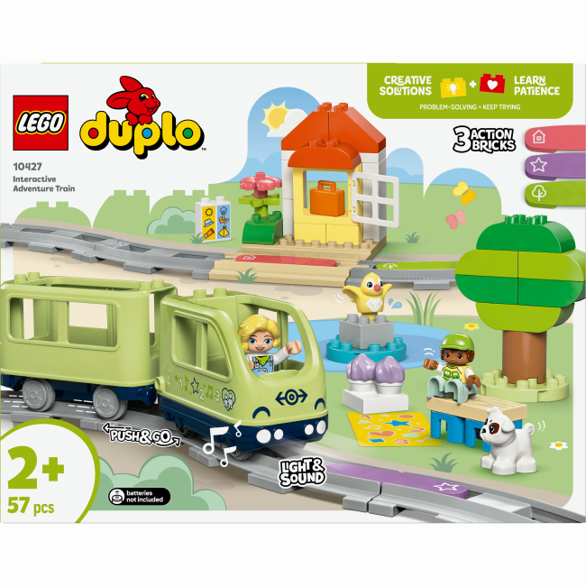 Конструктор LEGO DUPLO Town Інтерактивний пригодницький потяг (10427)