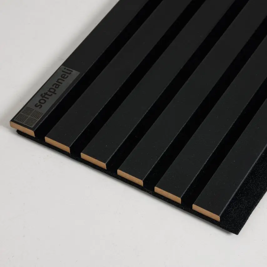Стінова акустична панель softpaneli 29х280 см колір Чорний