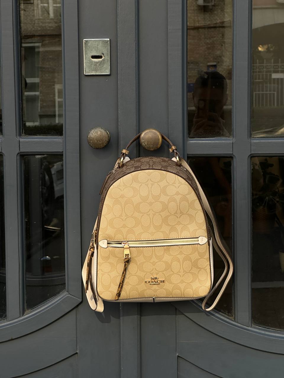 Coach Large Court Backpack In Signature Canvas