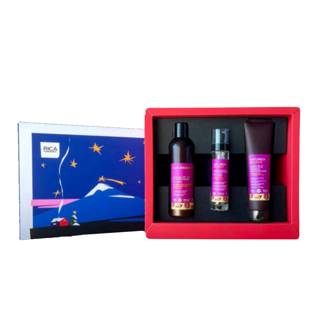 Подарунковий набір для блондинок Gift Pack Naturica Blonde: шампунь, маска та флюїд (250+50+150 мл)