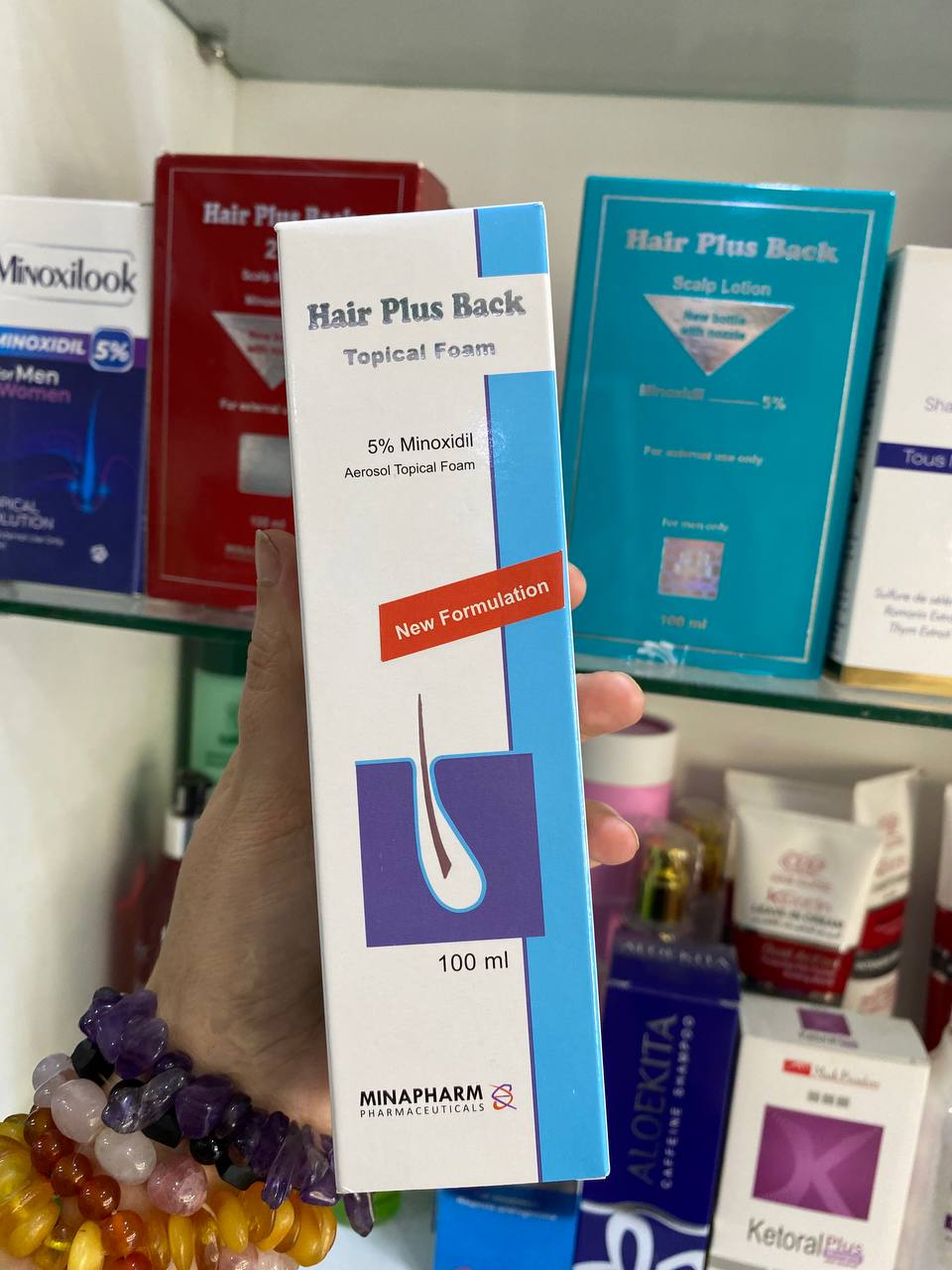 Hair Plus Back foam 5% Minoxidil піна Міноксидил 100 мл Андрогенна Алопеція