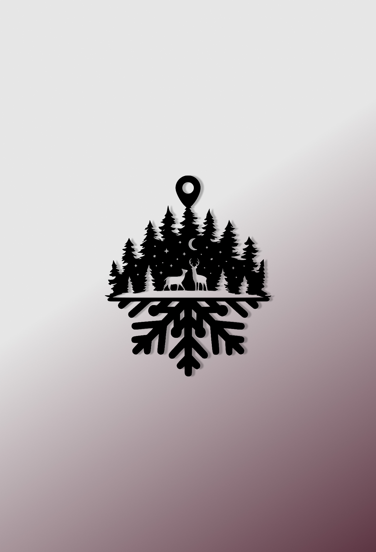 Металева прикраса “Зимовий Ліс”