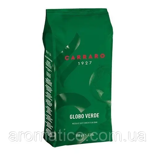 Кава в зернах carraro globo verde 50\50 1 кг