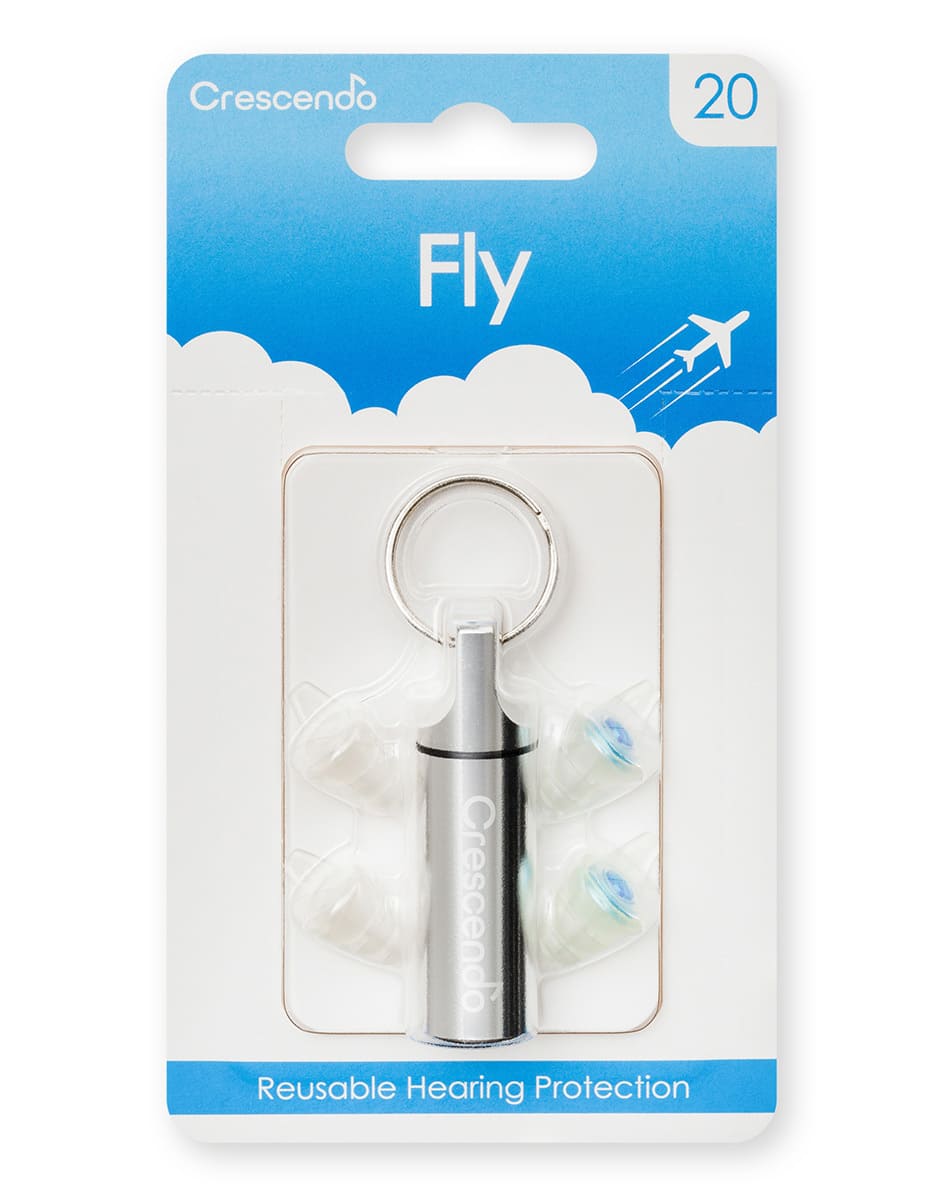 Універсальні силіконові беруші Crescendo Fly з акустичними фільтрами для літака