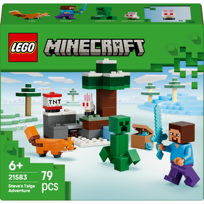 Конструктор LEGO Minecraft Пригоди Стіва в тайзі (21583)