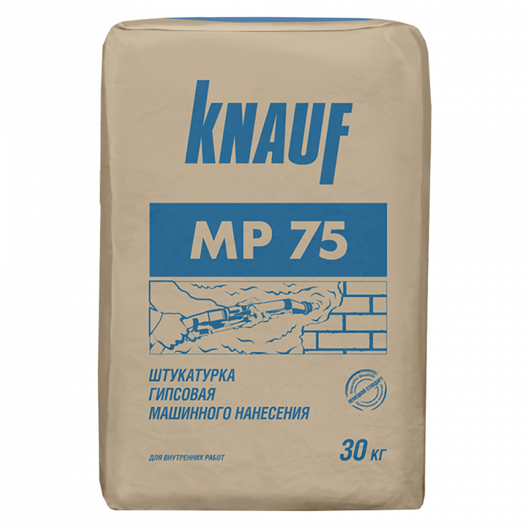 Штукатурка гіпсова МП 75 Кнауф для машинного нанесення 30 кг KNAUF