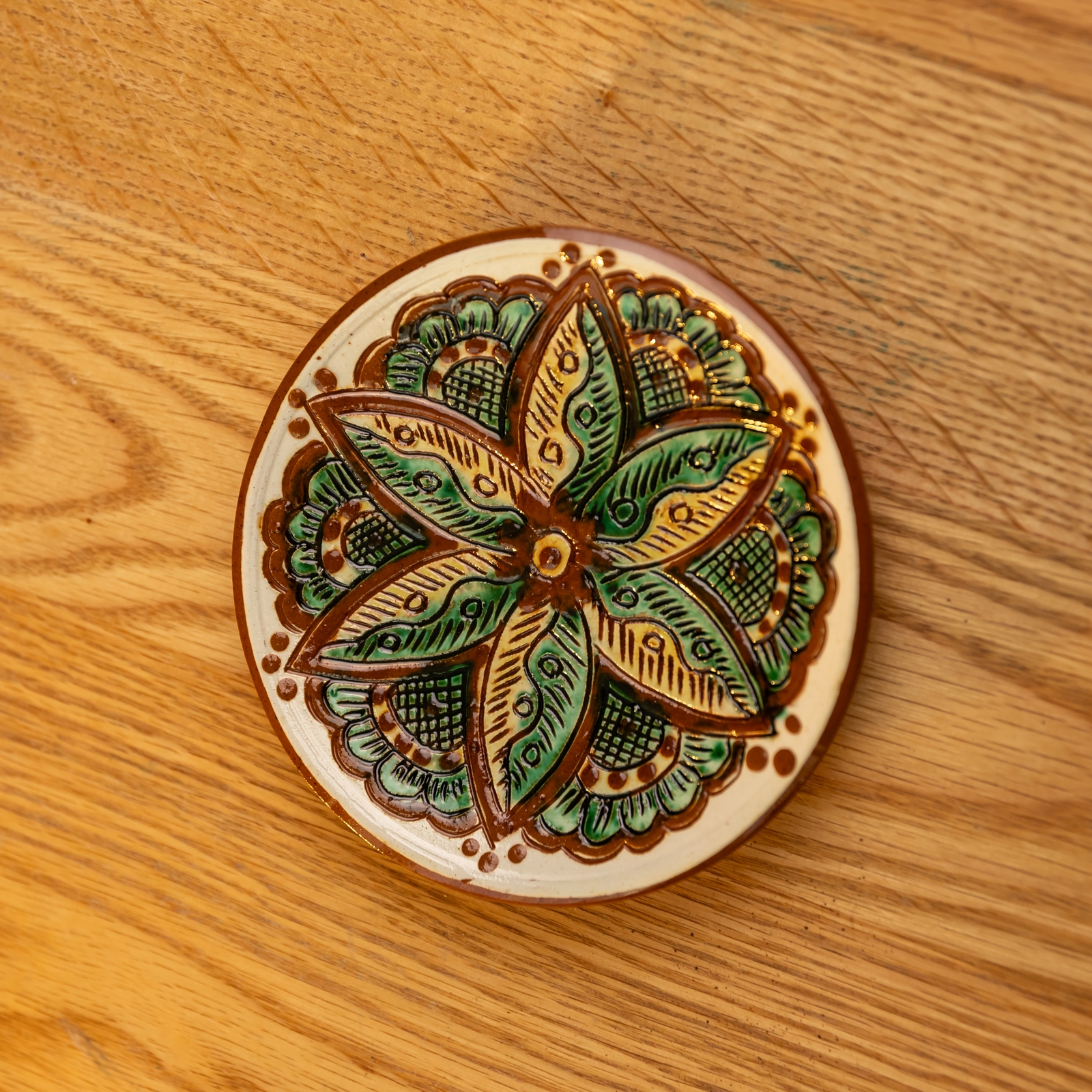 Тарілочка на стіну "Листочки", 12,5 см