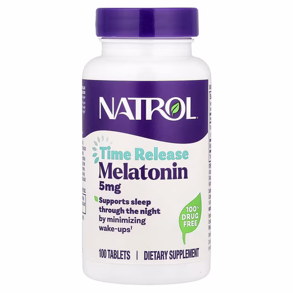 Natrol, Melatonin, Time Release, 5 mg, 100 tablets
