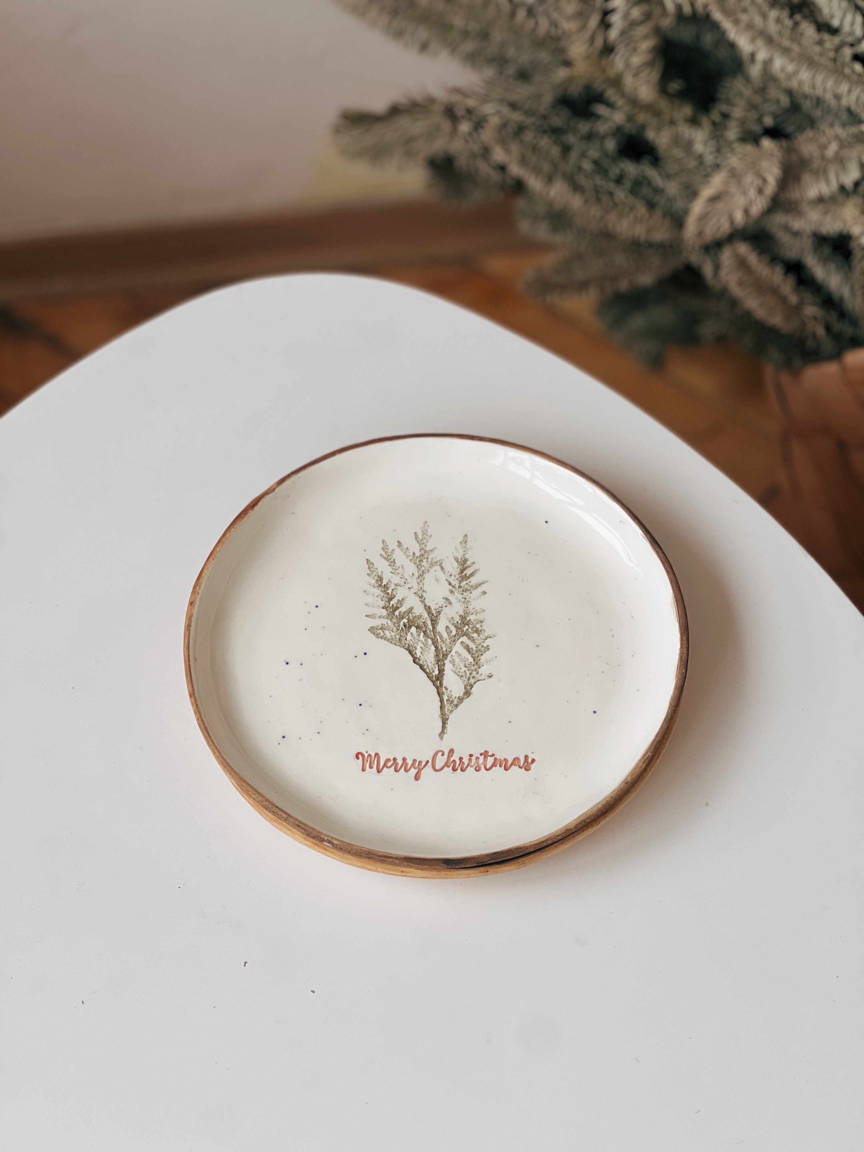 Тарілочка 21 см Merry Christmas