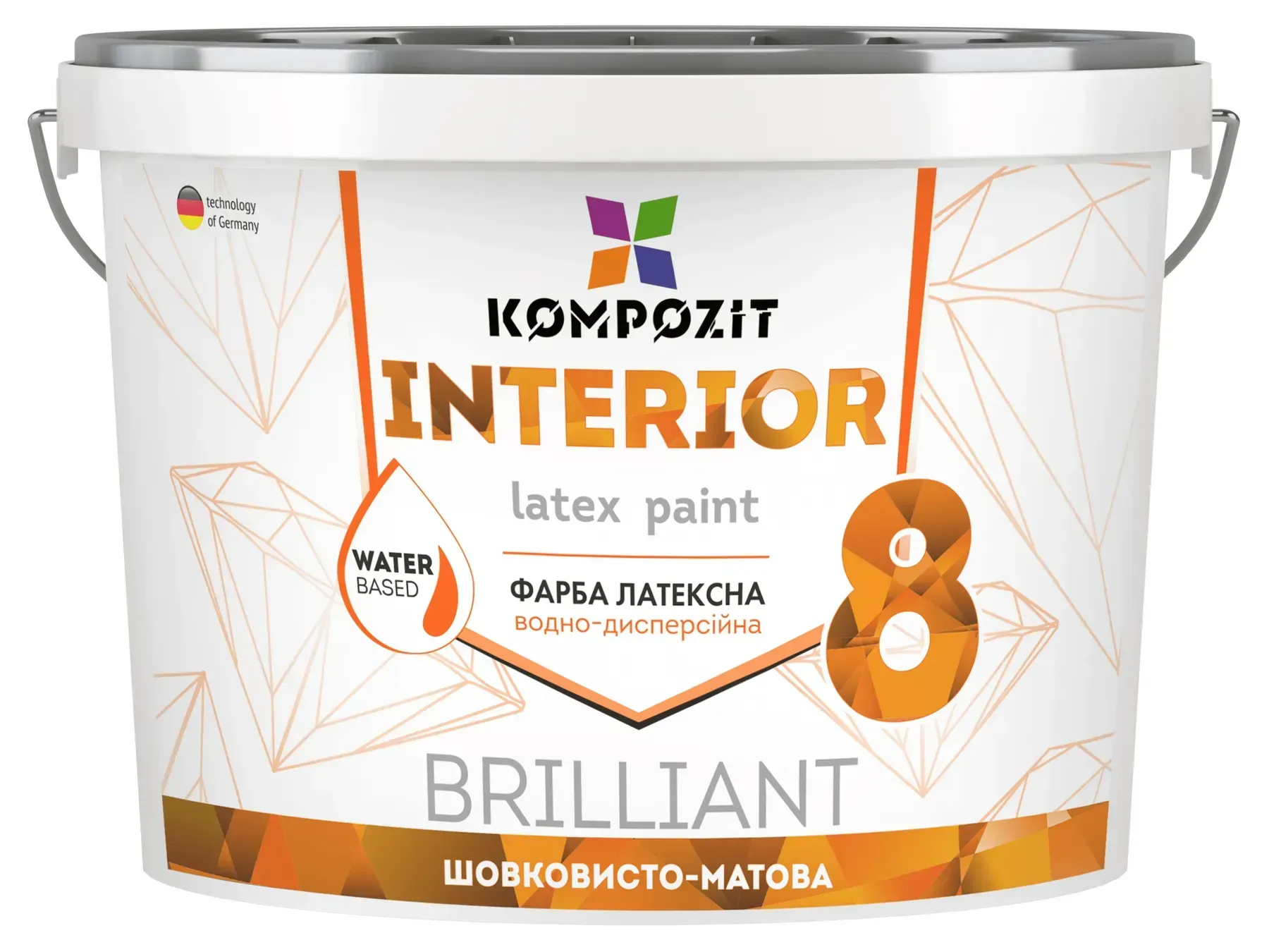 Фарба інтер'єрна INTERIOR 8 "Kompozit", 2,7 л